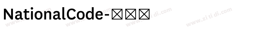 NationalCode字体转换