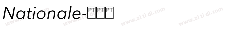 Nationale字体转换