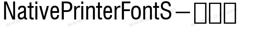 NativePrinterFontS字体转换