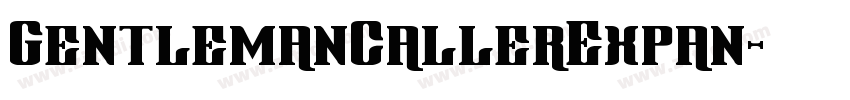 GentlemanCallerExpan字体转换