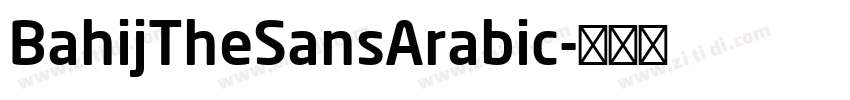 BahijTheSansArabic字体转换