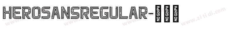 HeroSansRegular字体转换