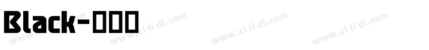 Black字体转换 Black字体转换