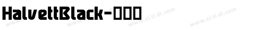 HalvettBlack字体转换 HalvettBlack字体转换