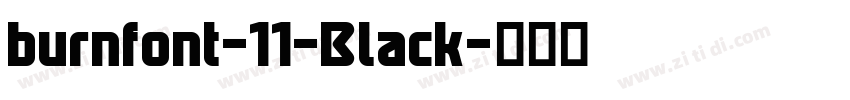 burnfont-11-Black字体转换 burnfont-11-Black字体转换