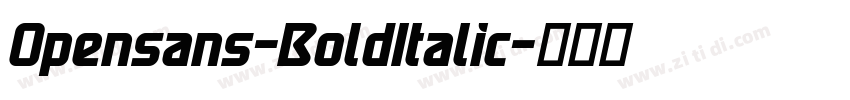 Opensans-BoldItalic字体转换