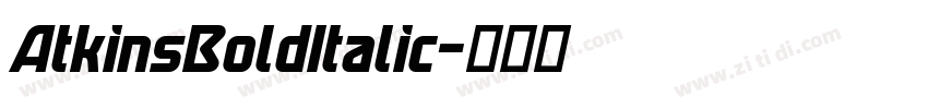 AtkinsBoldItalic字体转换