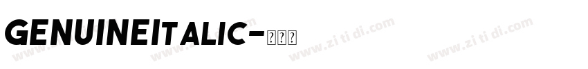 GENUINEItalic字体转换 GENUINEItalic字体转换