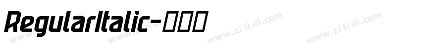 RegularItalic字体转换
