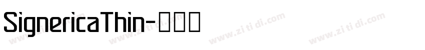 SignericaThin字体转换