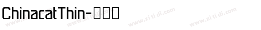 ChinacatThin字体转换