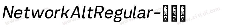 NetworkAltRegular字体转换