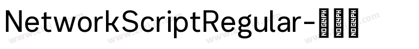 NetworkScriptRegular字体转换