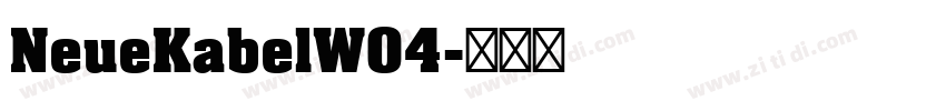 NeueKabelW04字体转换