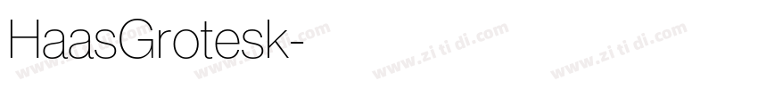 HaasGrotesk字体转换