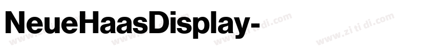 NeueHaasDisplay字体转换 NeueHaasDisplay字体转换