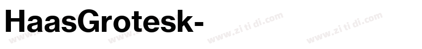 HaasGrotesk字体转换