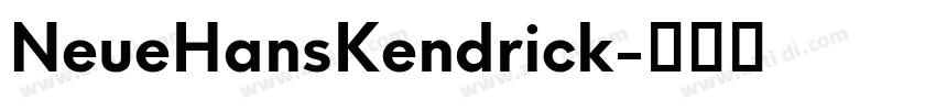 NeueHansKendrick字体转换