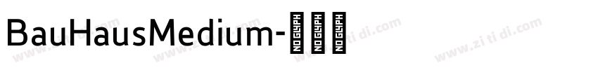 BauHausMedium字体转换