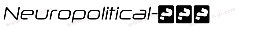 Neuropolitical字体转换