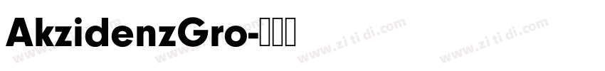 AkzidenzGro字体转换