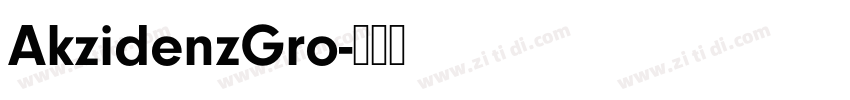 AkzidenzGro字体转换