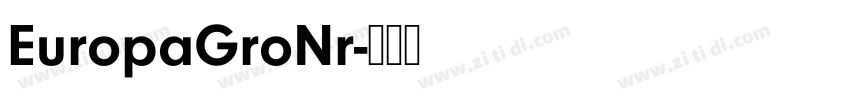 EuropaGroNr字体转换