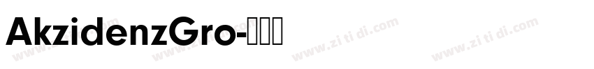 AkzidenzGro字体转换
