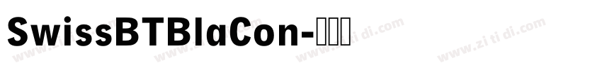 SwissBTBlaCon字体转换