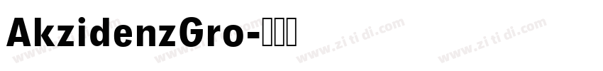 AkzidenzGro字体转换