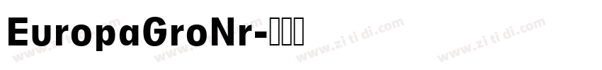 EuropaGroNr字体转换