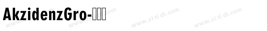 AkzidenzGro字体转换