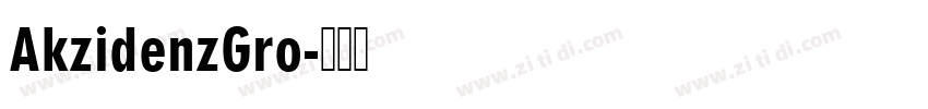 AkzidenzGro字体转换