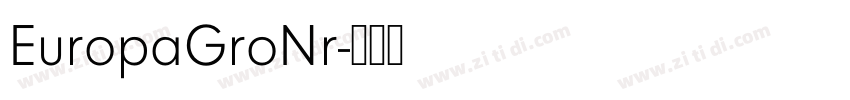 EuropaGroNr字体转换