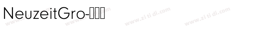 NeuzeitGro字体转换