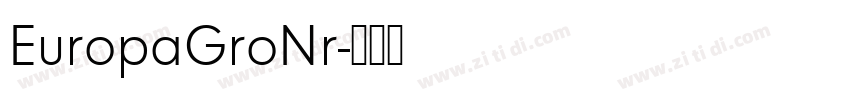 EuropaGroNr字体转换