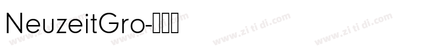 NeuzeitGro字体转换