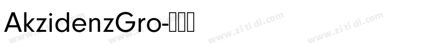 AkzidenzGro字体转换