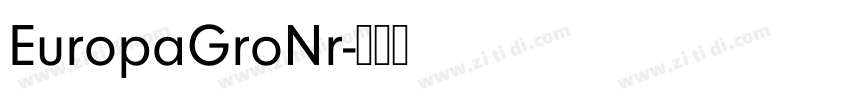 EuropaGroNr字体转换