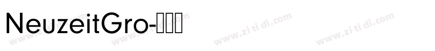 NeuzeitGro字体转换
