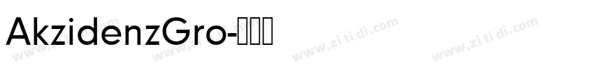 AkzidenzGro字体转换