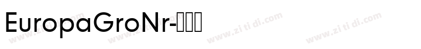 EuropaGroNr字体转换