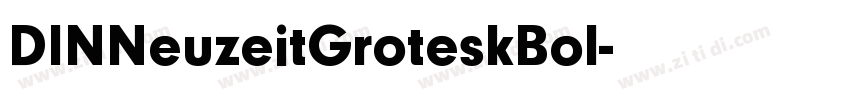 DINNeuzeitGroteskBol字体转换