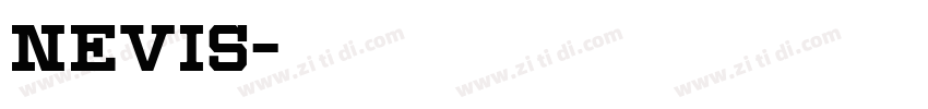 NEVIS字体转换
