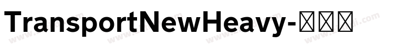 TransportNewHeavy字体转换