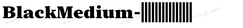 BlackMedium字体转换