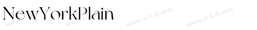 NewYorkPlain字体转换