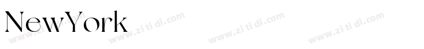 NewYork字体字体转换