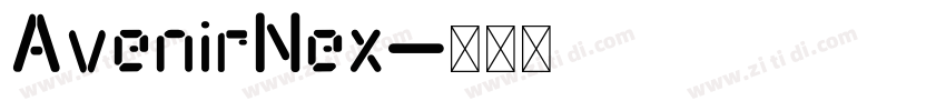 AvenirNex字体转换