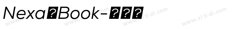 Nexa一Book字体转换
